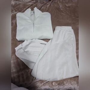 Offline By Aerie Cloud Fleece Quarter Zip Sweatshirt & Joggers Set